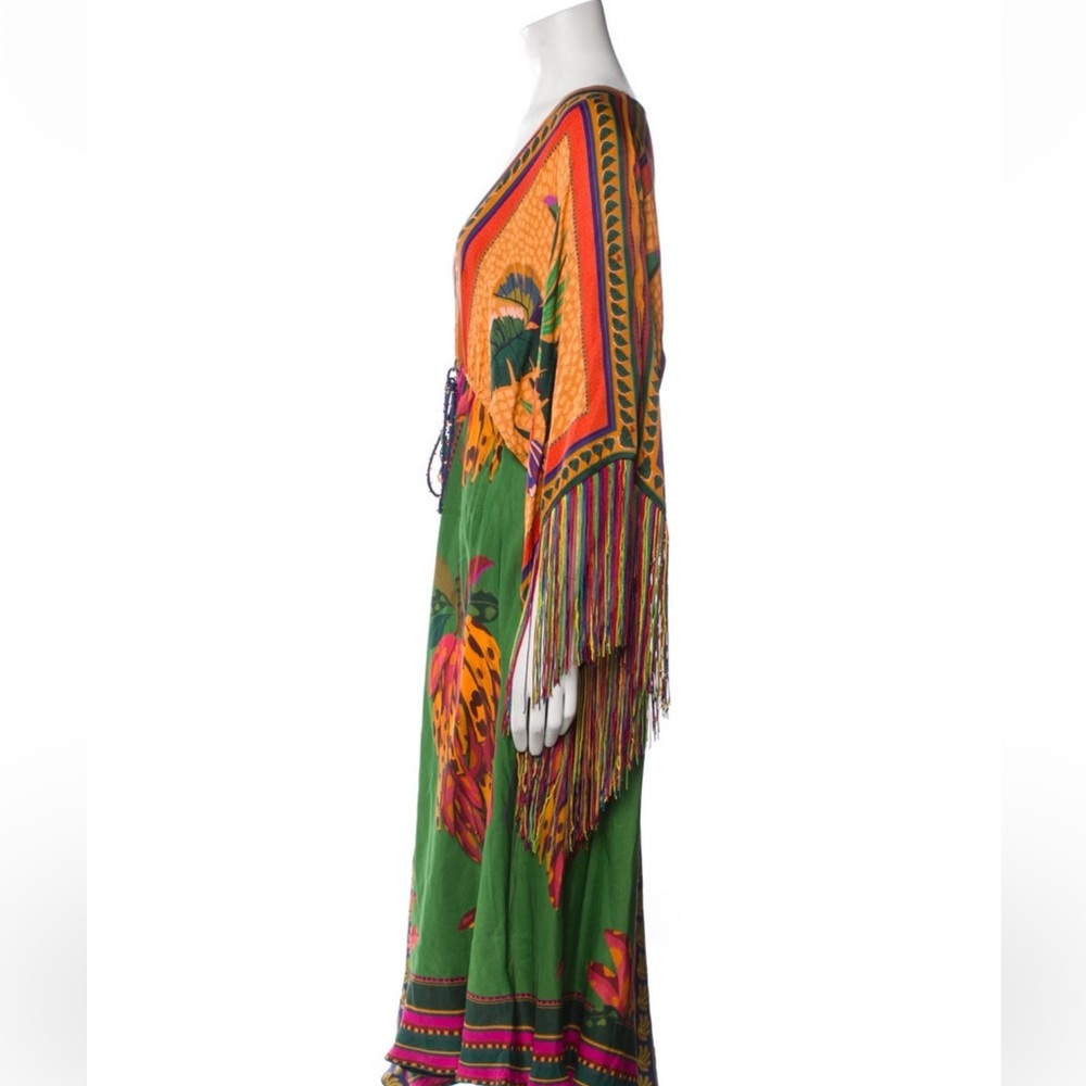 Farm Rio Scarf Print Kaftan - Picture 11 of 14